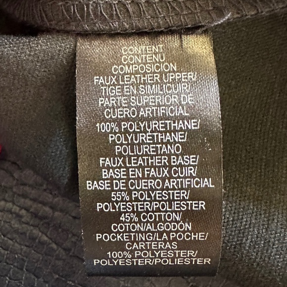 WAYF Camille Faux Leather Skirt in Navy - Picture 7 of 10